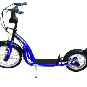 Hulajnoga Niebieska Dwukołowa Z Pompowanymi Kołami 16/12 "