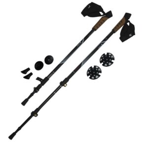 Kije Trekkingowe z Szybkozłączką Regulowane ACRA 72 - 140 cm
