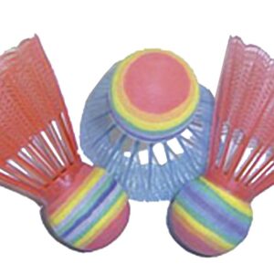 Lotki/Piłki do Badmintona Spartan 3 szt. Neonowe