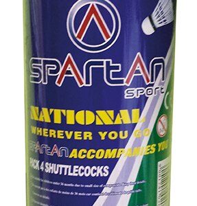 Lotki/Piłki do Badmintona Spartan Neo 4 szt. Neonowe