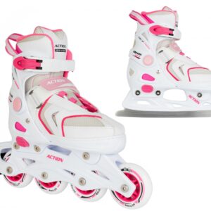 Łyżworolki 2w1 Action Girl ACRA - S (29-32)
