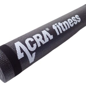 Mata ACRA Fitness do Ćwiczeń Jogi 4 mm Czarna
