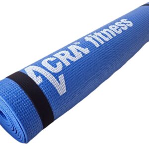 Mata ACRA Fitness do Ćwiczeń Jogi 4 mm Niebieska