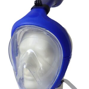Pełnotwarzowa Maska do Nurkowania z Fajką ACRA - Rozmiar L Niebieska