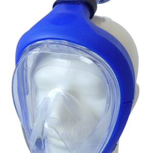 Pełnotwarzowa Maska do Nurkowania z Fajką ACRA - Rozmiar S Niebieska