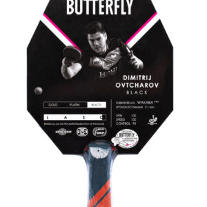Rakietka do Tenisa Stołowego BUTTERFLY Dimitrij Ovtcharov Black